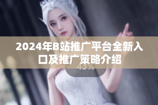 2024年B站推廣平臺(tái)全新入口及推廣策略介紹