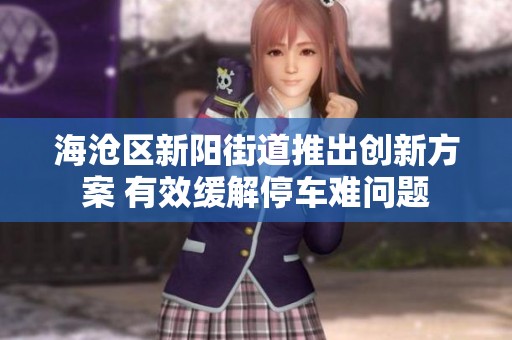 海滄區(qū)新陽(yáng)街道推出創(chuàng)新方案 有效緩解停車(chē)難問(wèn)題