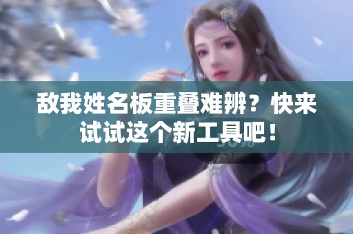 敵我姓名板重疊難辨？快來(lái)試試這個(gè)新工具吧！
