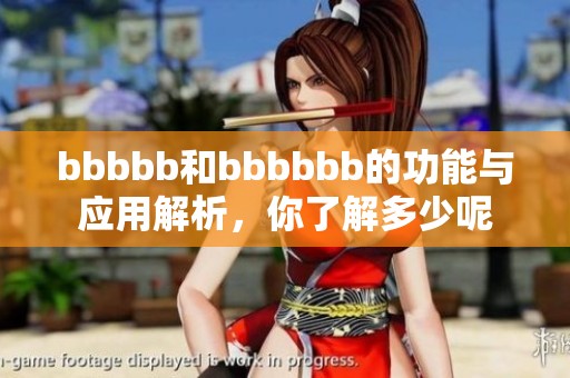 bbbbb和bbbbbb的功能與應用解析，你了解多少呢