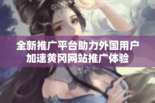 全新推廣平臺助力外國用戶加速黃岡網站推廣體驗