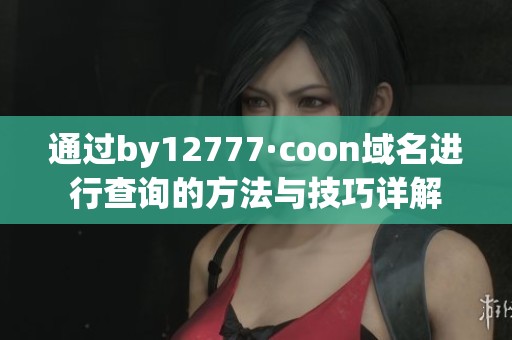 通過(guò)by12777·coon域名進(jìn)行查詢的方法與技巧詳解
