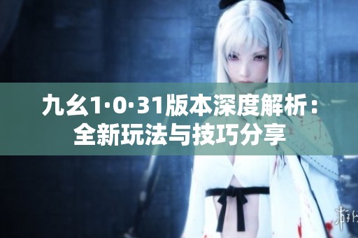 九幺1·0·31版本深度解析：全新玩法與技巧分享