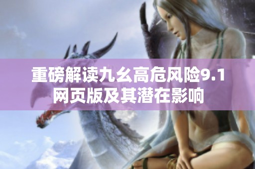 重磅解讀九幺高危風(fēng)險(xiǎn)9.1網(wǎng)頁(yè)版及其潛在影響