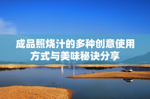 成品照燒汁的多種創意使用方式與美味秘訣分享