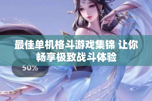 最佳單機格斗游戲集錦 讓你暢享極致戰斗體驗