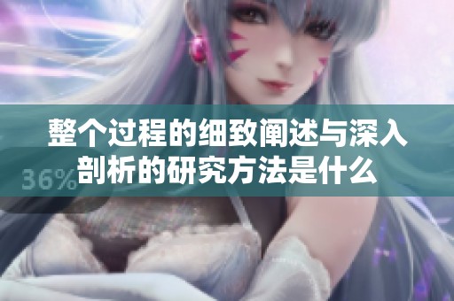 整個(gè)過(guò)程的細(xì)致闡述與深入剖析的研究方法是什么