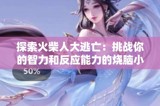 探索火柴人大逃亡：挑戰你的智力和反應能力的燒腦小游戲