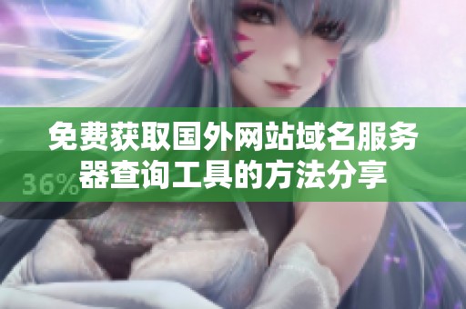 免費獲取國外網站域名服務器查詢工具的方法分享