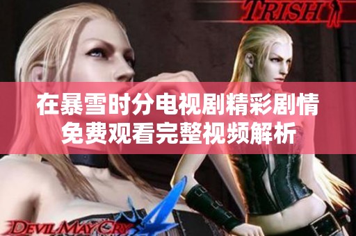 在暴雪時(shí)分電視劇精彩劇情免費(fèi)觀看完整視頻解析