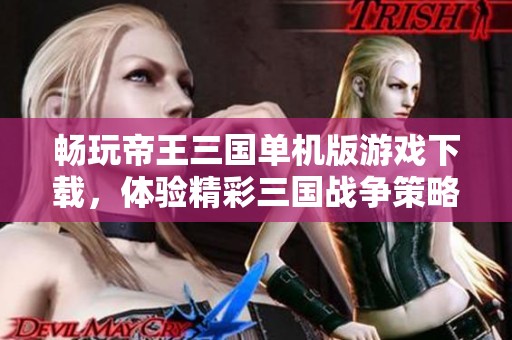 暢玩帝王三國單機版游戲下載，體驗精彩三國戰爭策略樂趣